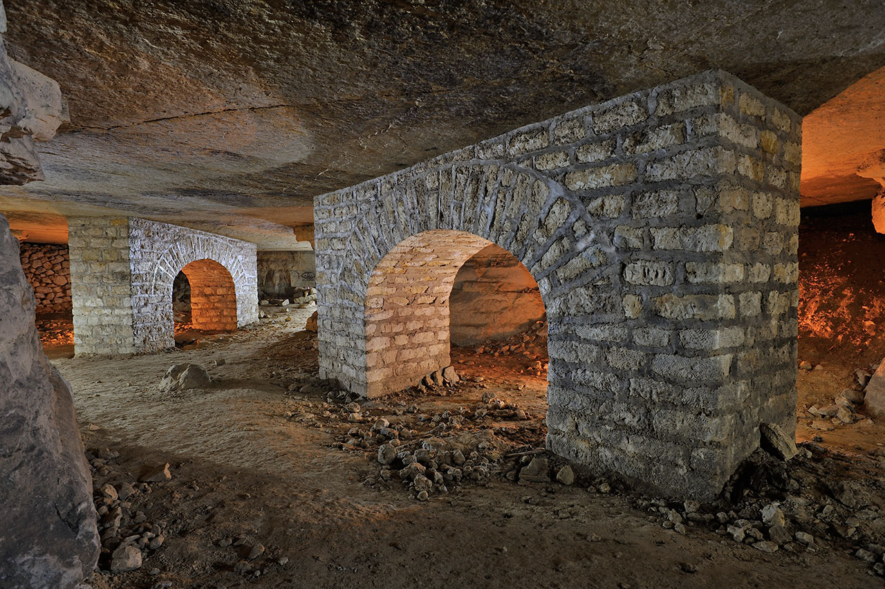 Deux arches maçonnés