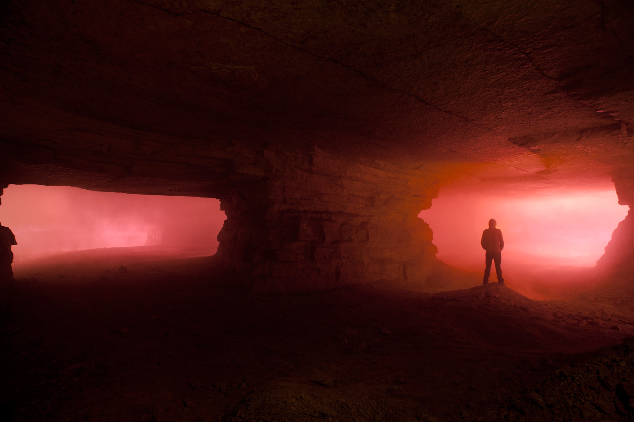 Piliers tournés - brouillard souterrain