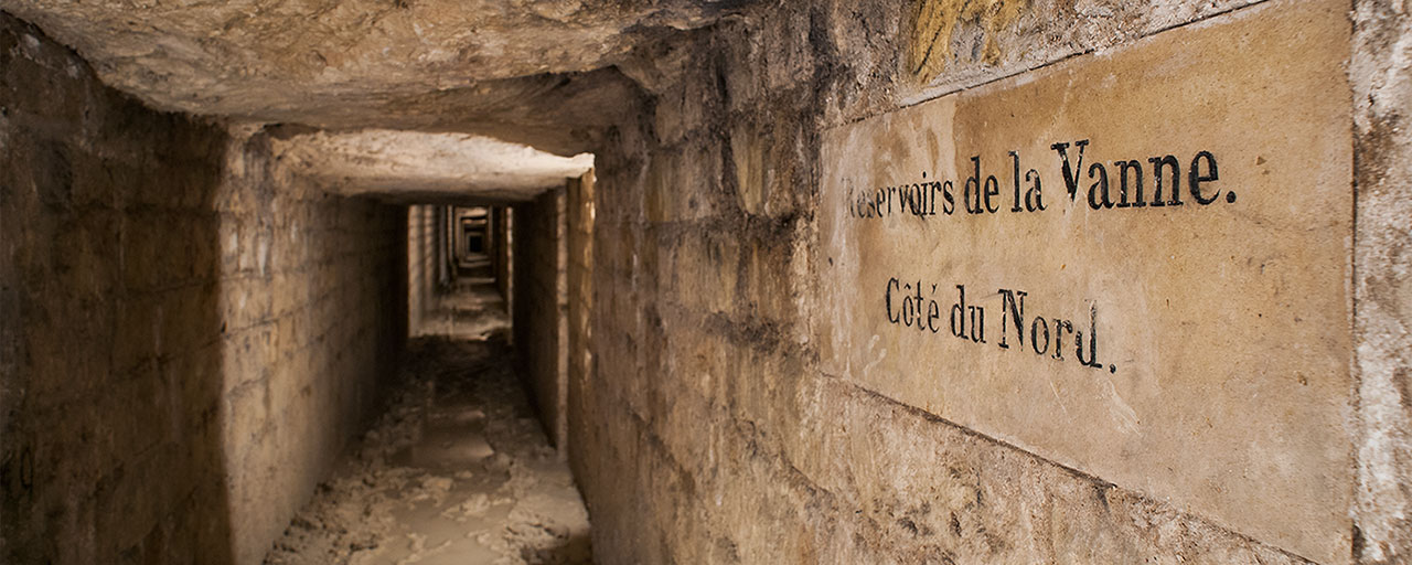 Carrière souterraine de seconde masse de gypse.