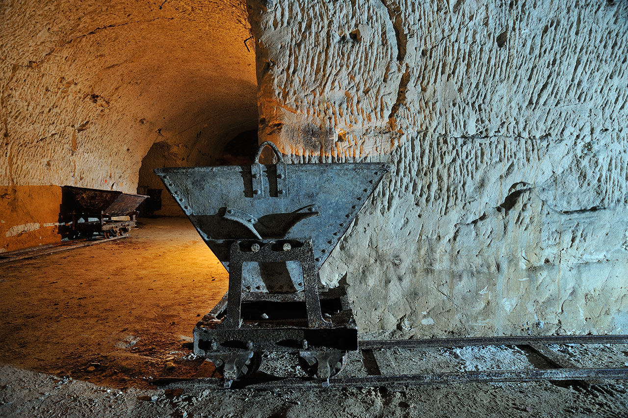 Wagonnets et voie étroite.