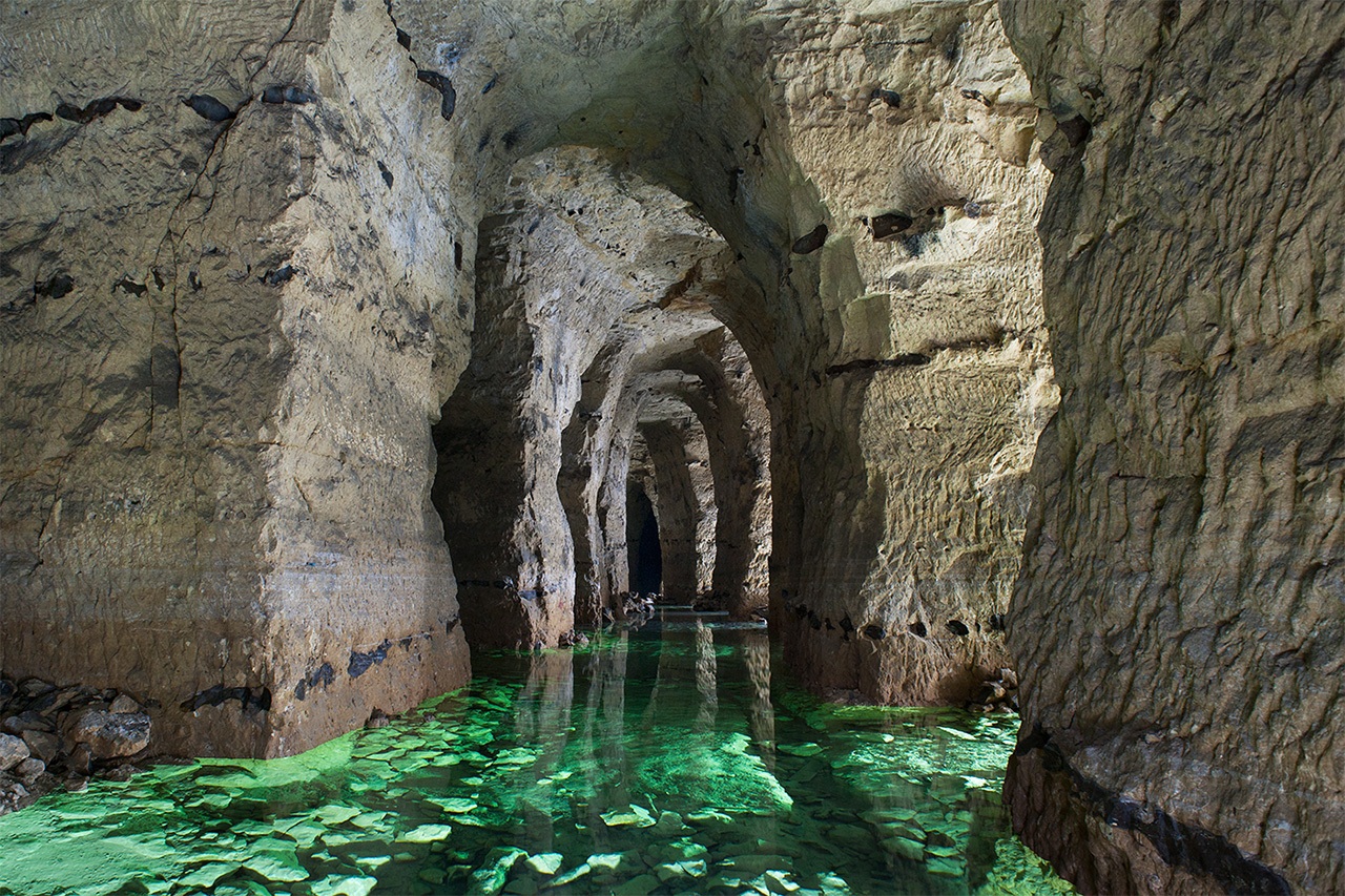 Carrière souterraine de craie, Belgique