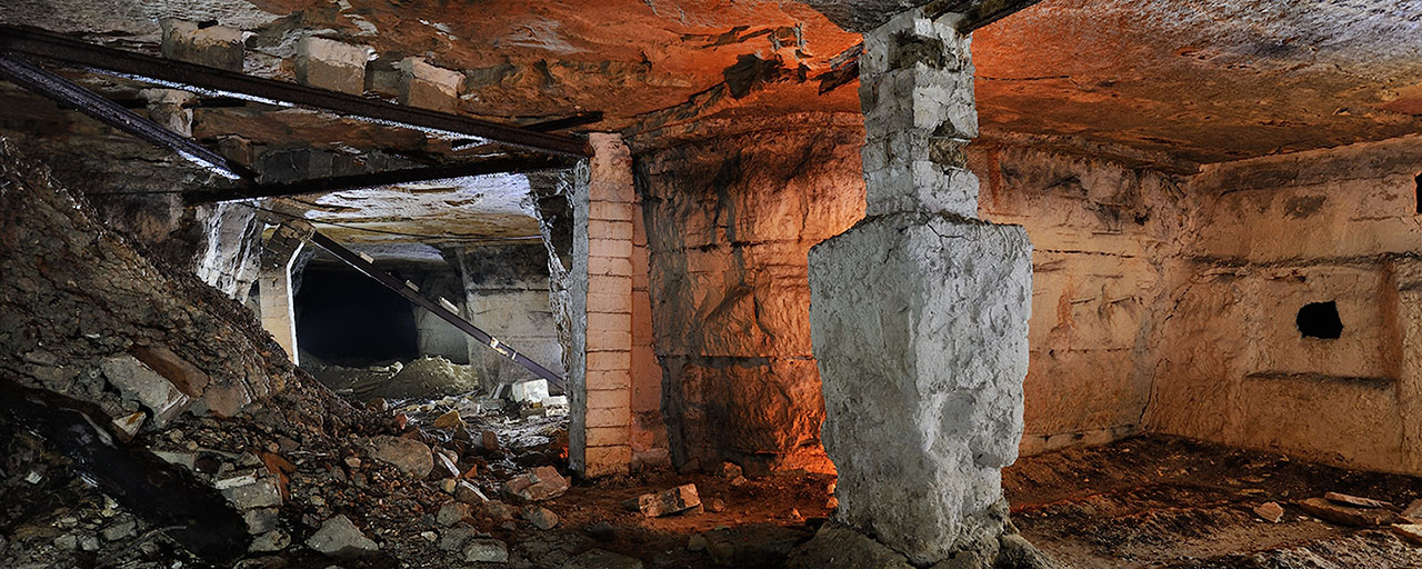 La Chaudronnerie, carrière souterraine de gypse.