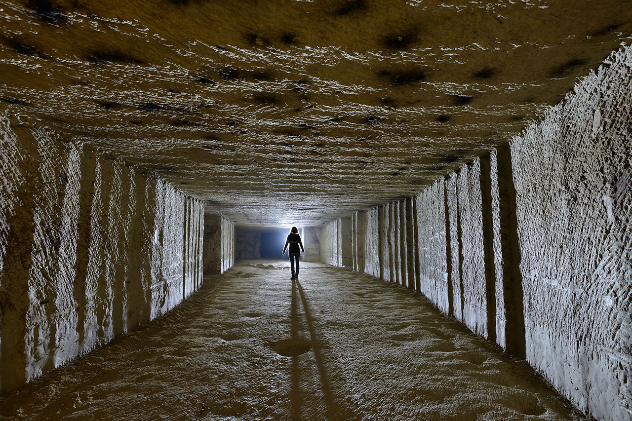 Traces de l'extraction des blocs.