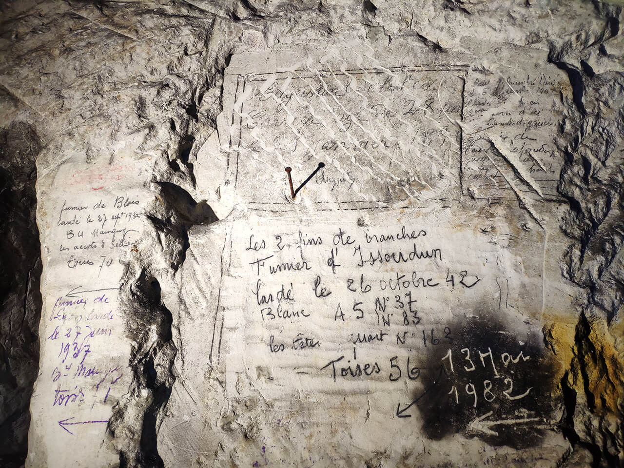 Inscriptions champignonnistes - fumier de Blois et d'Issoudun.