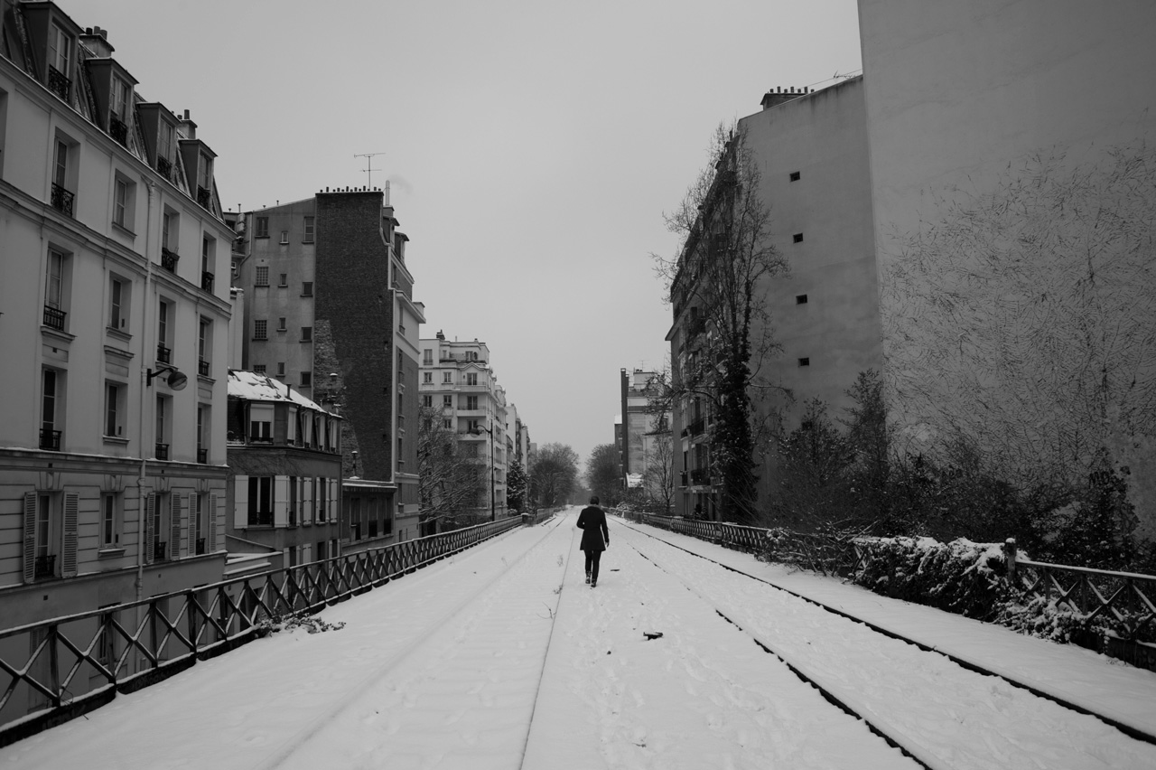 Neige sur la petite ceinture