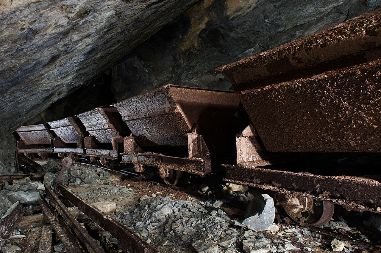 Train de wagonnets.
